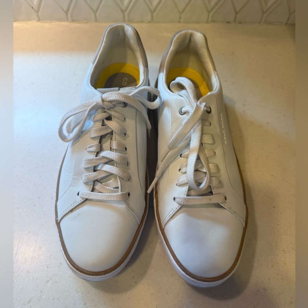 Cole Haan Leather Grandpro Topspin Sneakers Sz 9